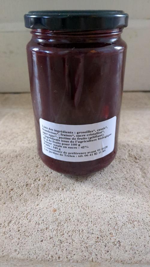 Confiture de fruits rouges  – Les Jardins de Trelen