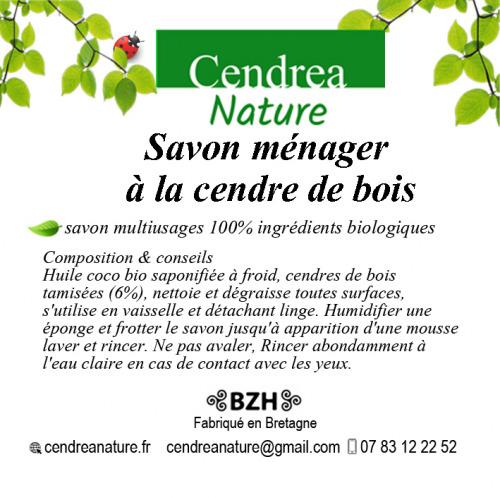 Savon ménager multi usage à la cendre de bois – Cendrea Nature